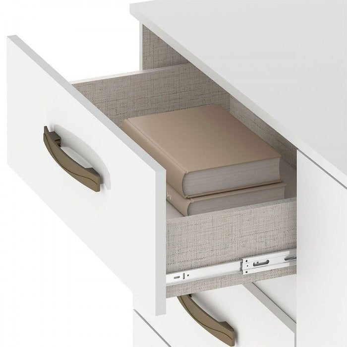 CÔMODA 4 GAVETAS COM SAPATEIRA LEME
