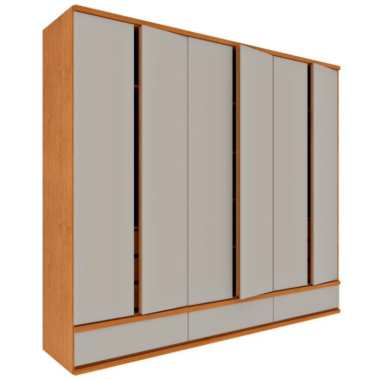 GUARDA-ROUPA 6 PORTAS ESPARTA/LACÔNIA 2,70 M – TCIL