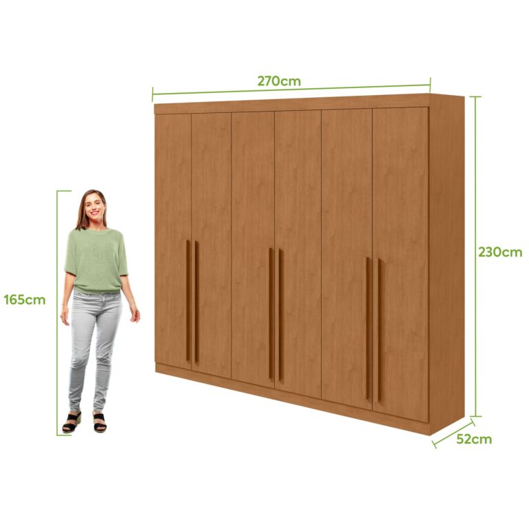GUARDA-ROUPA 6 PORTAS BERTHA – LOPAS