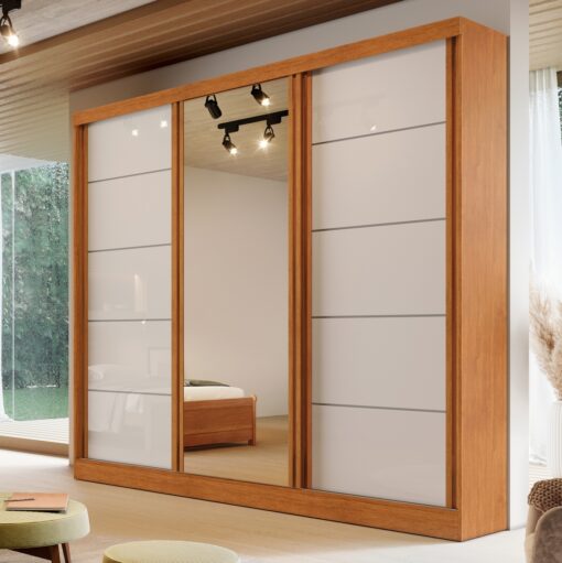 GUARDA-ROUPA 3 PORTAS CAPRI 2,21 M – BIANCHI