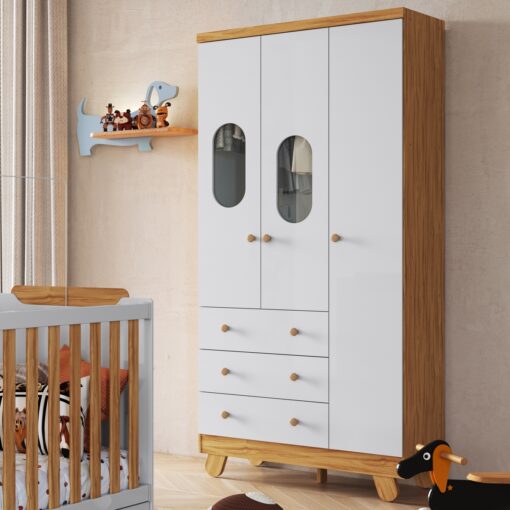 GUARDA-ROUPA 3 PORTAS PINGO – PEROBA MÓVEIS