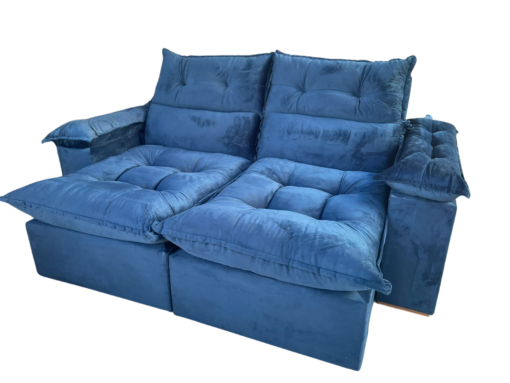 SOFÁ RETRÁTIL E RECLINÁVEL IMPERIAL 2,00 M VELUDO – IMPERIAL DECOR