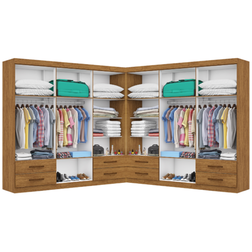 CLOSET HÉRCULES 1,77 M X 1,77 M – CARIOCA MÓVEIS