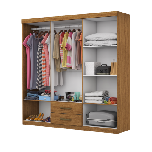 GUARDA-ROUPA ARIES 6 PORTAS 2 GAVETAS – CARIOCA MÓVEIS
