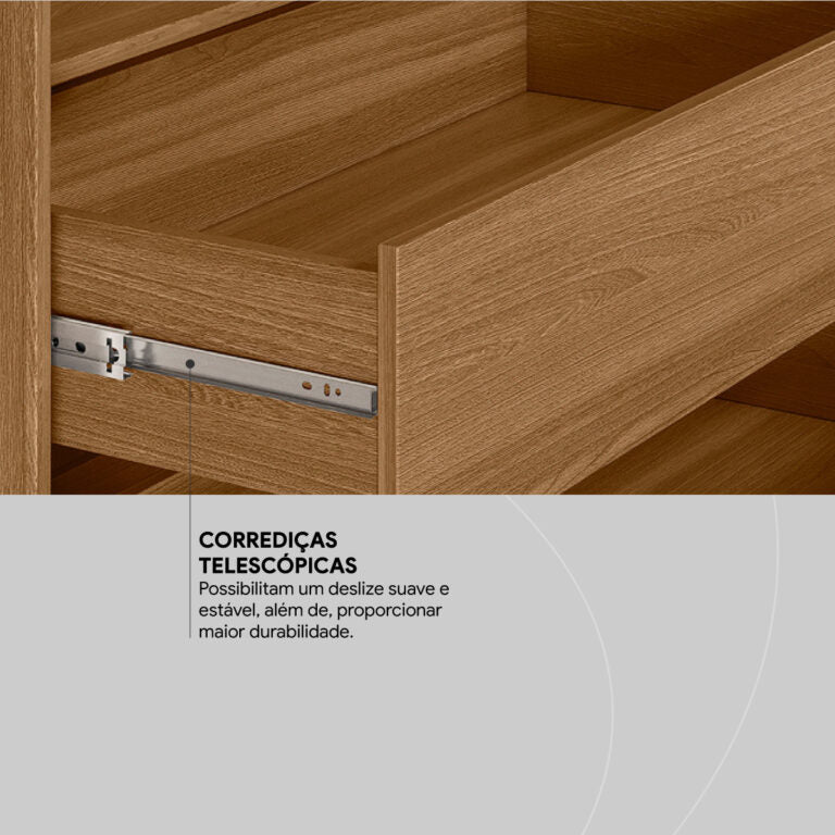 GUARDA-ROUPA 3 PORTAS LOUNGE 2,67 M – DEMÓBILE