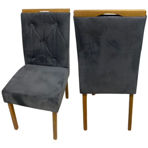 KIT DUAS CADEIRAS YASMIM VELUDO