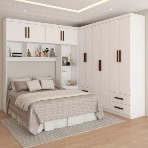 MODULADO 4 PORTAS + GUARDA-ROUPA 6 PORTAS HÉRCULES (SEM ESPELHO) – CARIOCA MÓVEIS