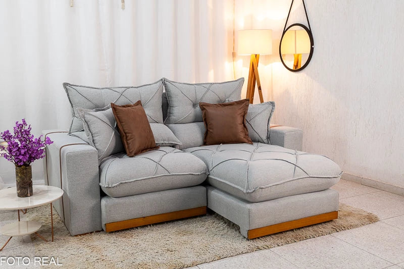 Sofá Retrátil Reclinável Gran Bello 2,00m – D33 E Molas Ensacadas