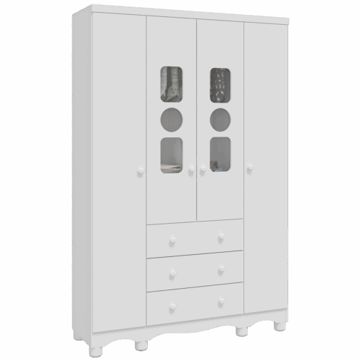 GUARDA-ROUPA 4 PORTAS TEDY – PEROBA MÓVEIS
