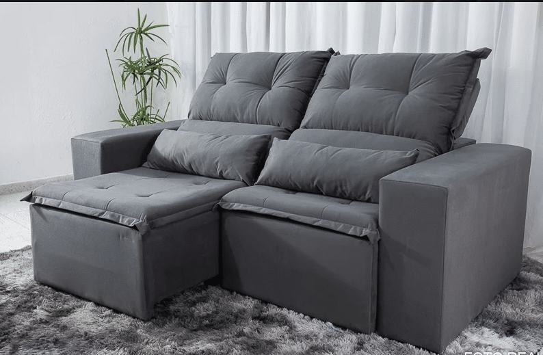 Sofá Beatriz Plus 1,90m Retrátil – B Estofados