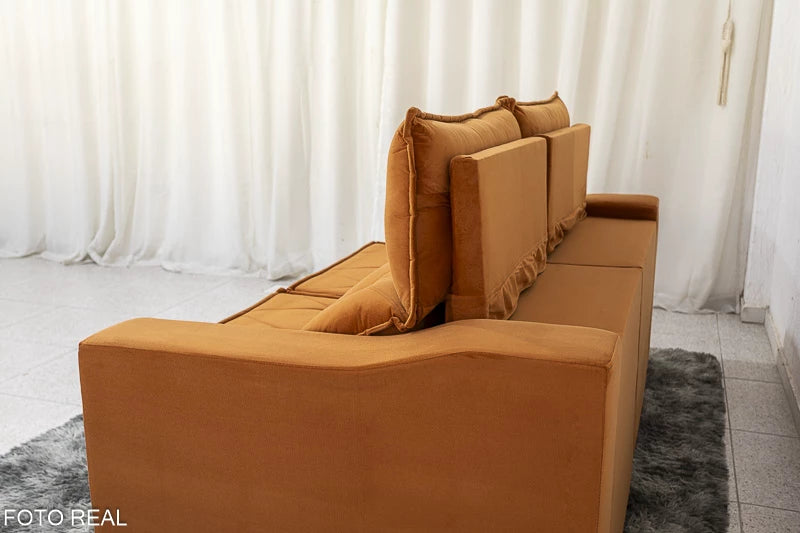 Sofá Retrátil e Reclinável Moscou Veludo 2.00m