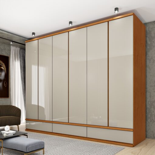 GUARDA-ROUPA 6 PORTAS ESPARTA/LACÔNIA 2,70 M  – TCIL