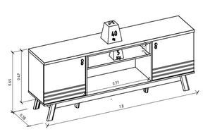 RACK ATÉ 75″ COLORADO – LINEA BRASIL