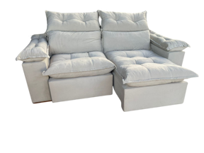 SOFÁ RETRÁTIL E RECLINÁVEL IMPERIAL 2,00 M VELUDO – IMPERIAL DECOR