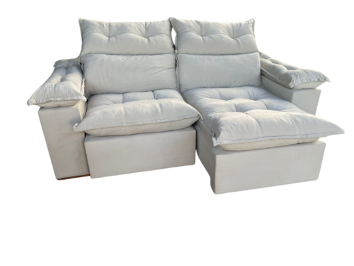 SOFÁ RETRÁTIL E RECLINÁVEL IMPERIAL 2,00 M VELUDO – IMPERIAL DECOR