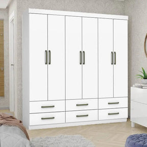 GUARDA-ROUPA 6 PORTAS (SEM ESPELHO/SEM PÉS) DALLAS 1,53  – CARIOCA MÓVEIS