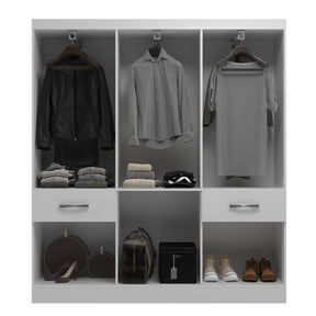 GUARDA-ROUPA NEW HÉRCULES CASAL 8 PORTAS 2 GAVETAS