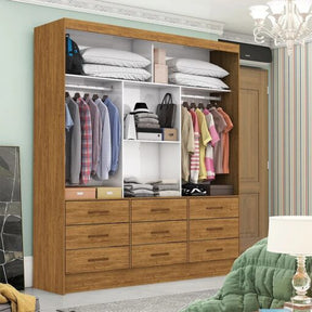 GUARDA-ROUPA 3 PORTAS SEVILHA (SEM ESPELHO) 1,62 M  – CARIOCA MÓVEIS