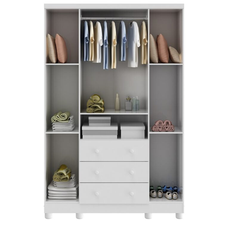 GUARDA-ROUPA 4 PORTAS TEDY  – PEROBA MÓVEIS
