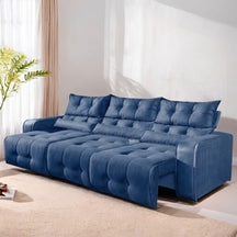 SOFÁ RETRÁTIL E RECLINÁVEL PREMIER/MINAS 2,50 M VELUDO – DECORAR ESTOFADOS
