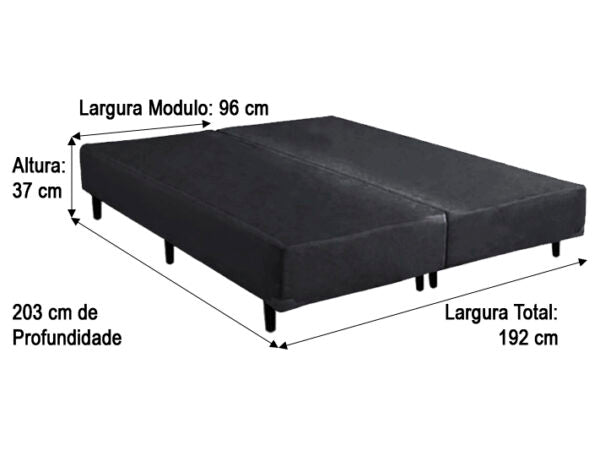 BASE BOX BIPARTIDO KING CORINO LINHÃO  37X192X203 – AN