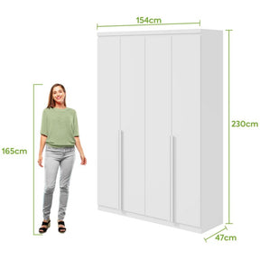 GUARDA-ROUPA 4 PORTAS ALONZO 1,54 M