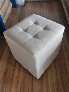 PUFF DECORATIVO QUADRADO VELUDO - IDEALLE