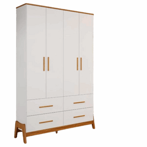 GUARDA-ROUPA 4 PORTAS GUTI RETRÔ  – PEROBA MÓVEIS