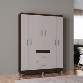 GUARDA - ROUPA 6 PORTAS MILÃO 1,35  – POQUEMA