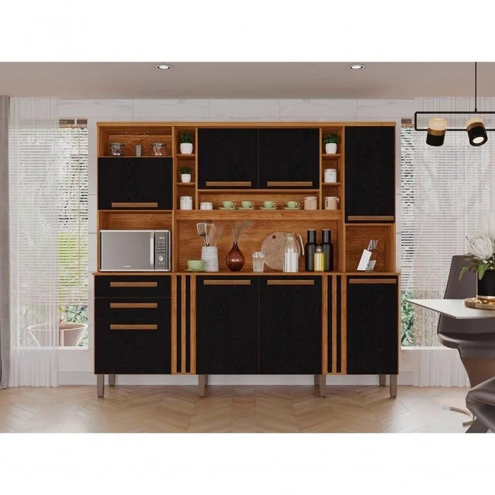 ARMÁRIO DE COZINHA ACÁCIA 8P 2G LARG. 2,18M - SALLÊTO