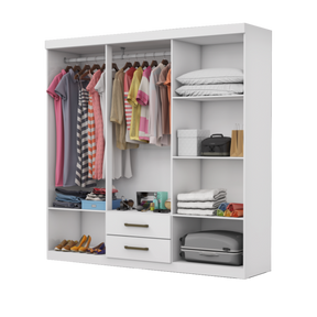 GUARDA-ROUPA ARIES 6 PORTAS 2 GAVETAS – CARIOCA MÓVEIS