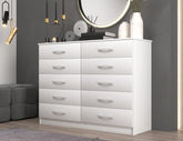 CÔMODA MARBELA 0.92 CM – 10 GAVETAS -EVIDÊNCIA MÓVEIS