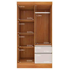 GUARDA-ROUPA 4 PORTAS OREGON/BELIZE 1,08 – TCIL