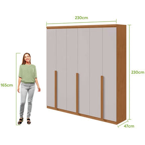 GUARDA-ROUPA 6 PORTAS ALONZO 2,30 M – LOPAS