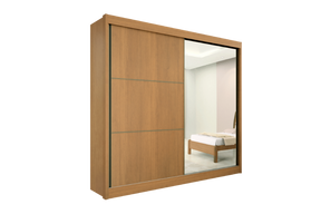 GUARDA-ROUPA 2 PORTAS TITANIUM 2,20 M  – D’DORO MÓVEIS