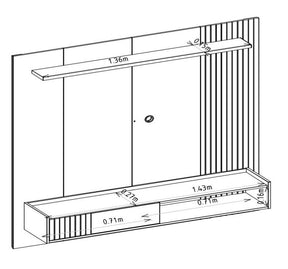 PAINEL HOME ATÉ 65″ DUBLIN