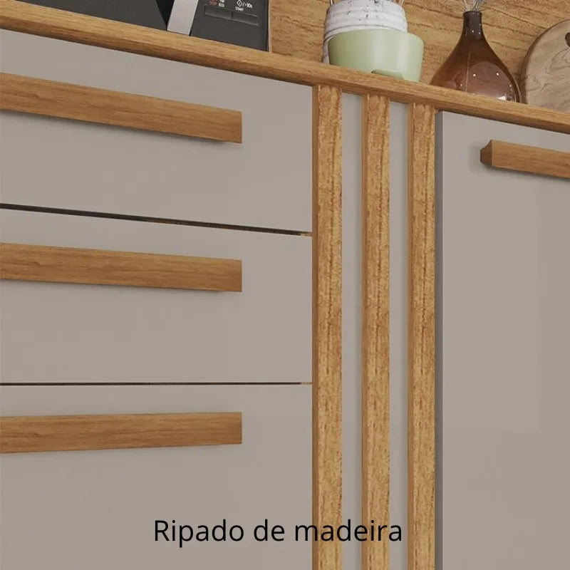 ARMÁRIO DE COZINHA ACÁCIA 8P 2G LARG. 2,18M - SALLÊTO