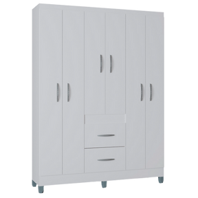 GUARDA - ROUPA 6 PORTAS MILÃO 1,35  – POQUEMA