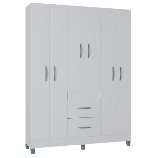 GUARDA - ROUPA 6 PORTAS MILÃO 1,35  – POQUEMA