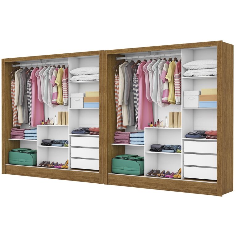 CLOSET DUBAI/SANTIAGO 1,79 M X 1,79 M – CARIOCA MÓVEIS