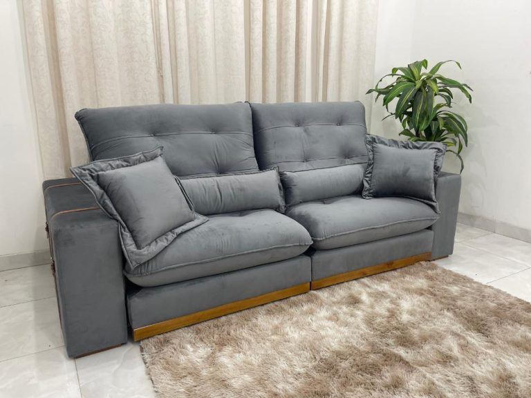 SOFÁ RETRÁTIL E RECLINÁVEL KIOTO 2,30 M – VELUDO