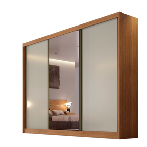 GUARDA-ROUPA SOLLO PLUS (1 PORTA ESPELHADA) 2,736 – NOVO HORIZONTE
