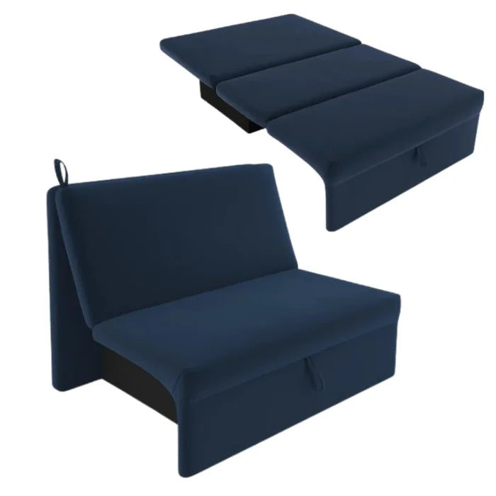 SOFÁ CAMA MALU 2 LUGARES TECIDO SUEDE 115CM