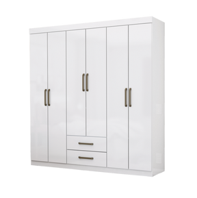 GUARDA-ROUPA ARIES 6 PORTAS 2 GAVETAS – CARIOCA MÓVEIS