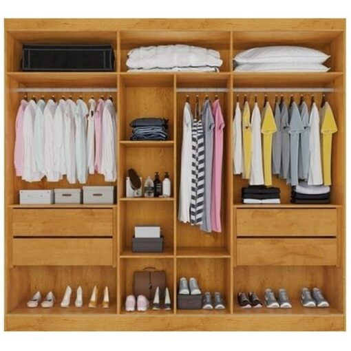 GUARDA-ROUPA 6 PORTAS OXFORD 2,10 M  – MÓVEIS EUROPA