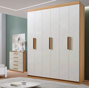 GUARDA-ROUPA 6 PORTAS COLIBRI + CÔMODA IPANEMA  – D’DORO MÓVEIS