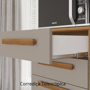 ARMÁRIO DE COZINHA ACÁCIA 8P 2G LARG. 2,18M - SALLÊTO