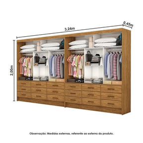 CLOSET SEVILHA 1,62 M × 1,62 M – CARIOCA MÓVEIS