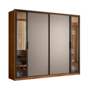 GUARDA-ROUPA 4 PORTAS LAREDO 2,67 M – DEMÓBILE