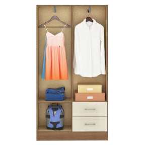 GUARDA-ROUPA 4 PORTAS PANAMÁ 4002 + CÔMODA 5 GAVETAS ARUBA  – FELLICCI